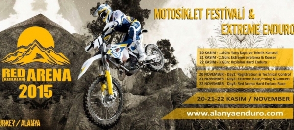 Red Arena Extreme Enduro Motosiklet Festivali Alanya Turkey 2015 